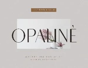 Opaline font