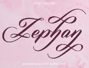 Zephan font