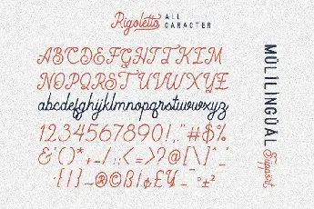 Rigoletto Script font