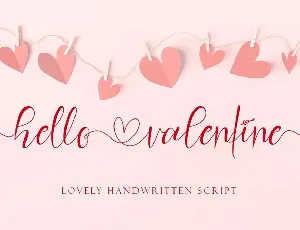 Hello Valentine font