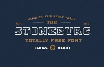 Stoneburg Typeface Free font