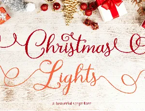 Christmas Light font