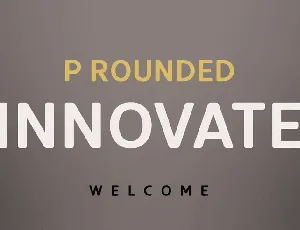 Innovate P Rounded font