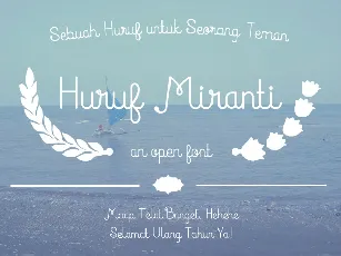 Huruf Miranti font