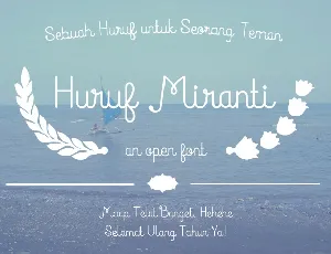 Huruf Miranti font