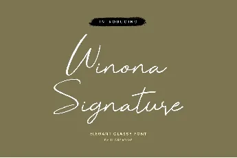 Winona Signature font