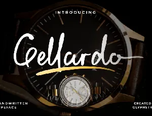 Gellardo Handwritten Typeface font