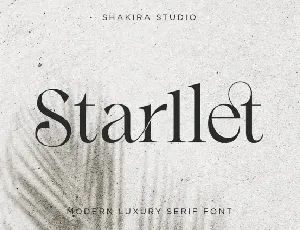 Starllet font