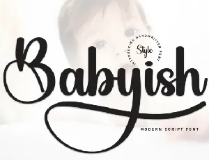 Babyish Script Typeface font