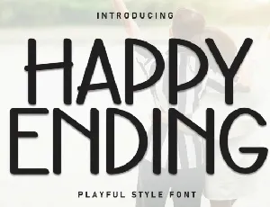 Happy Ending Display font