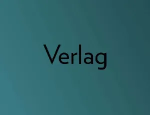 Verlag Family font