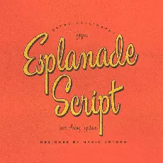 Esplanade Script PERSONAL USE font