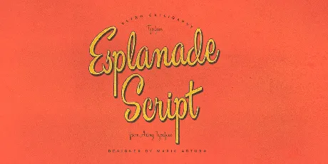 Esplanade Script PERSONAL USE font