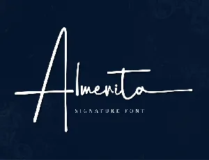 Almerita - Personal Use font