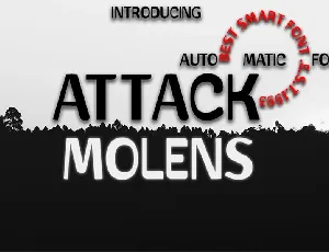 Attack Molens font