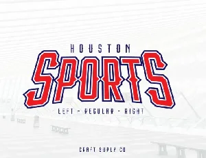 Houston Sport font