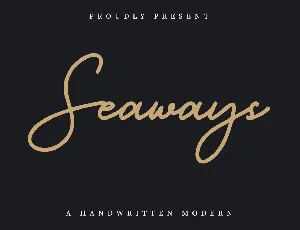 Seaways font