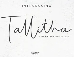 Tallitha Handwritten font