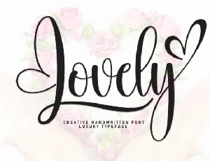 Lovely Script Typeface font