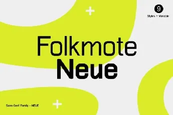 Folkmote Neue Family font