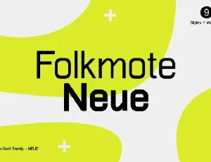 Folkmote Neue Family font