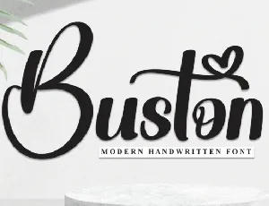 Buston Script font