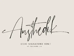 Austhedik font