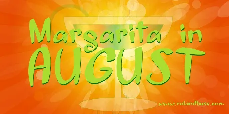 Margarita in August font