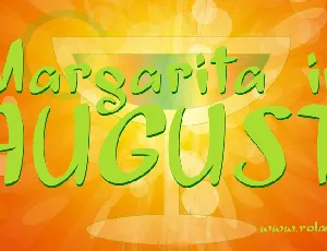 Margarita in August font