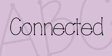 Connected font