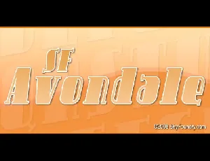 SF Avondale font