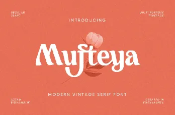 Mufteya Serif font