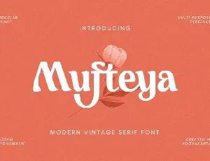 Mufteya Serif font