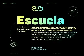 Escuela font