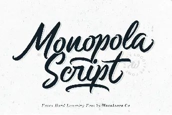 Monopola Script font