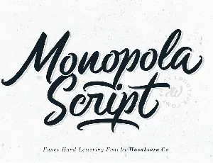 Monopola Script font