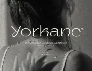 Yorkane font