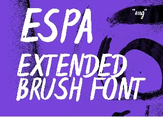 Espa Extended Brush Free font