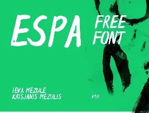 Espa Extended Brush Free font