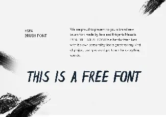 Espa Extended Brush Free font