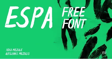 Espa Extended Brush Free font