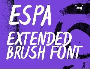 Espa Extended Brush Free font