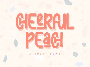 Cheerful Peach - Personal Use font