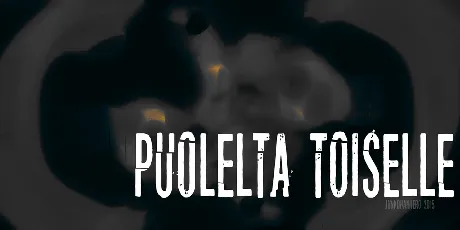 Puolelta toiselle font