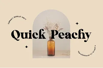 Quick Peachy font