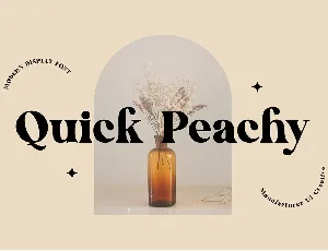 Quick Peachy font