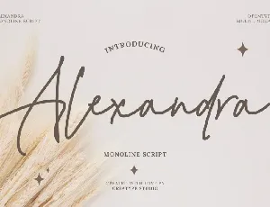 Alexandra font