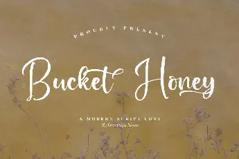 Bucket  Honey font