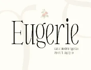 Eugerie font