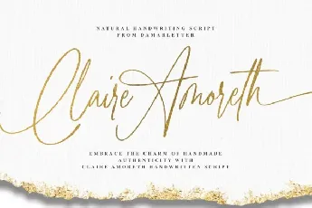 Claire Amoreth font